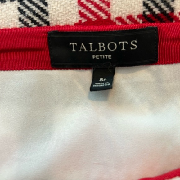 Talbots Plaid Mini Skirt - Red, Black, White - Picture 5 of 6